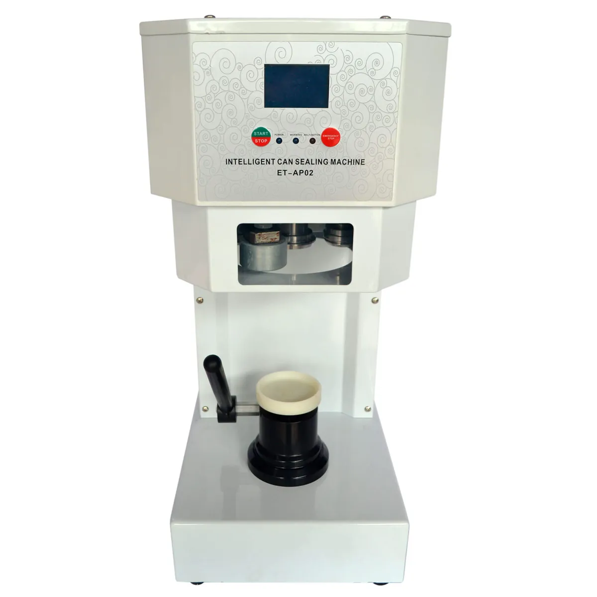 Selladora de Latas Plásticas Semiautomática · 12 Sellados/Min