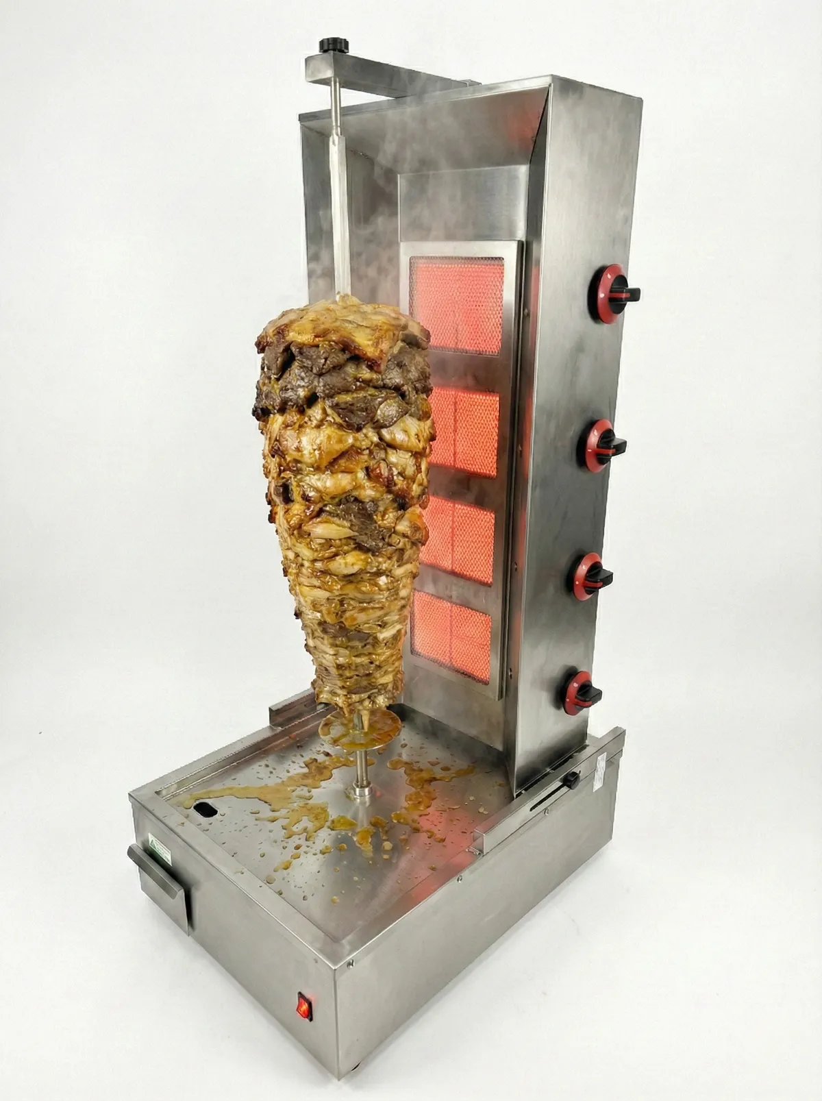 Asador Vertical a Gas para Shawarma / Kebab · 4 Quemadores Infrarrojos — Cárnicos | Fuller Machinery Colombia