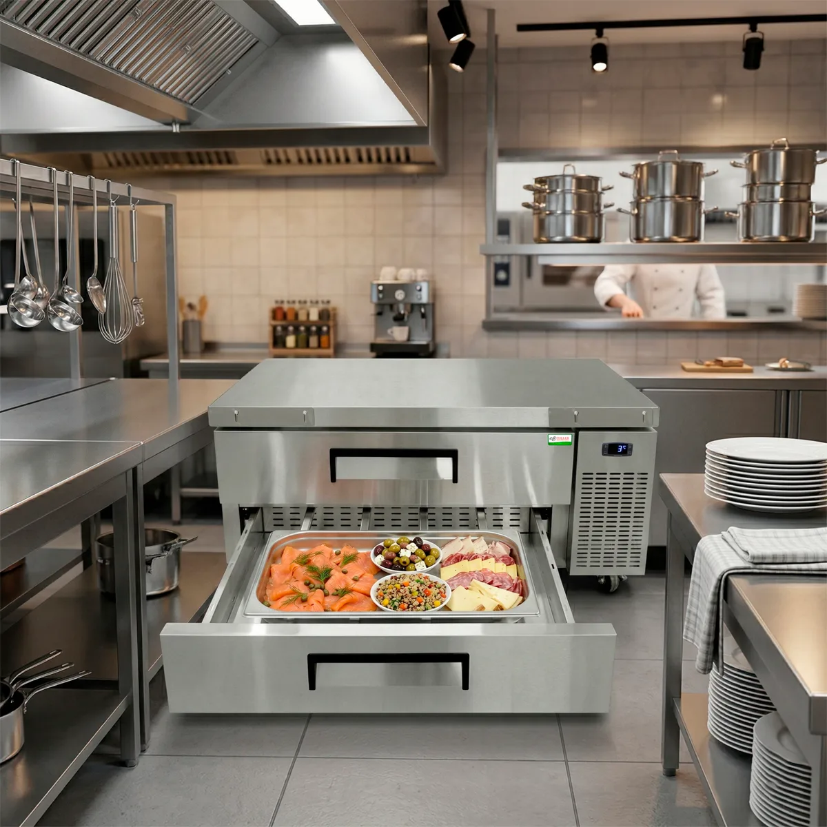 Base Refrigerada para Chef · 2 Cajones — foto 5 de 5 | Fuller Machinery Colombia