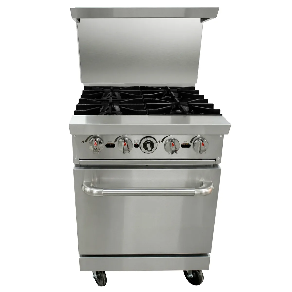 Estufa Industrial a Gas · 4 Quemadores con Horno