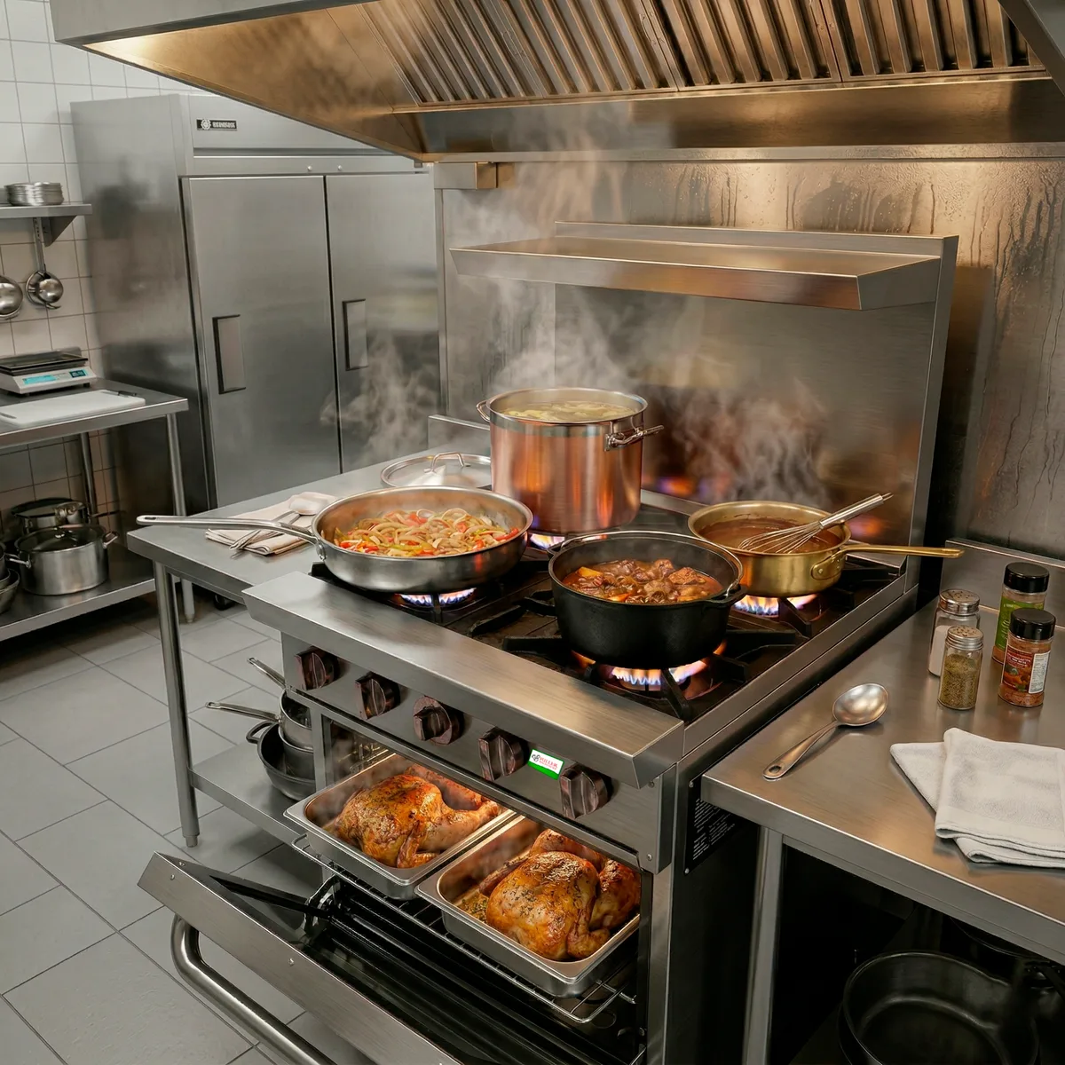 Estufa Industrial a Gas · 4 Quemadores con Horno — foto 6 de 6 | Fuller Machinery Colombia