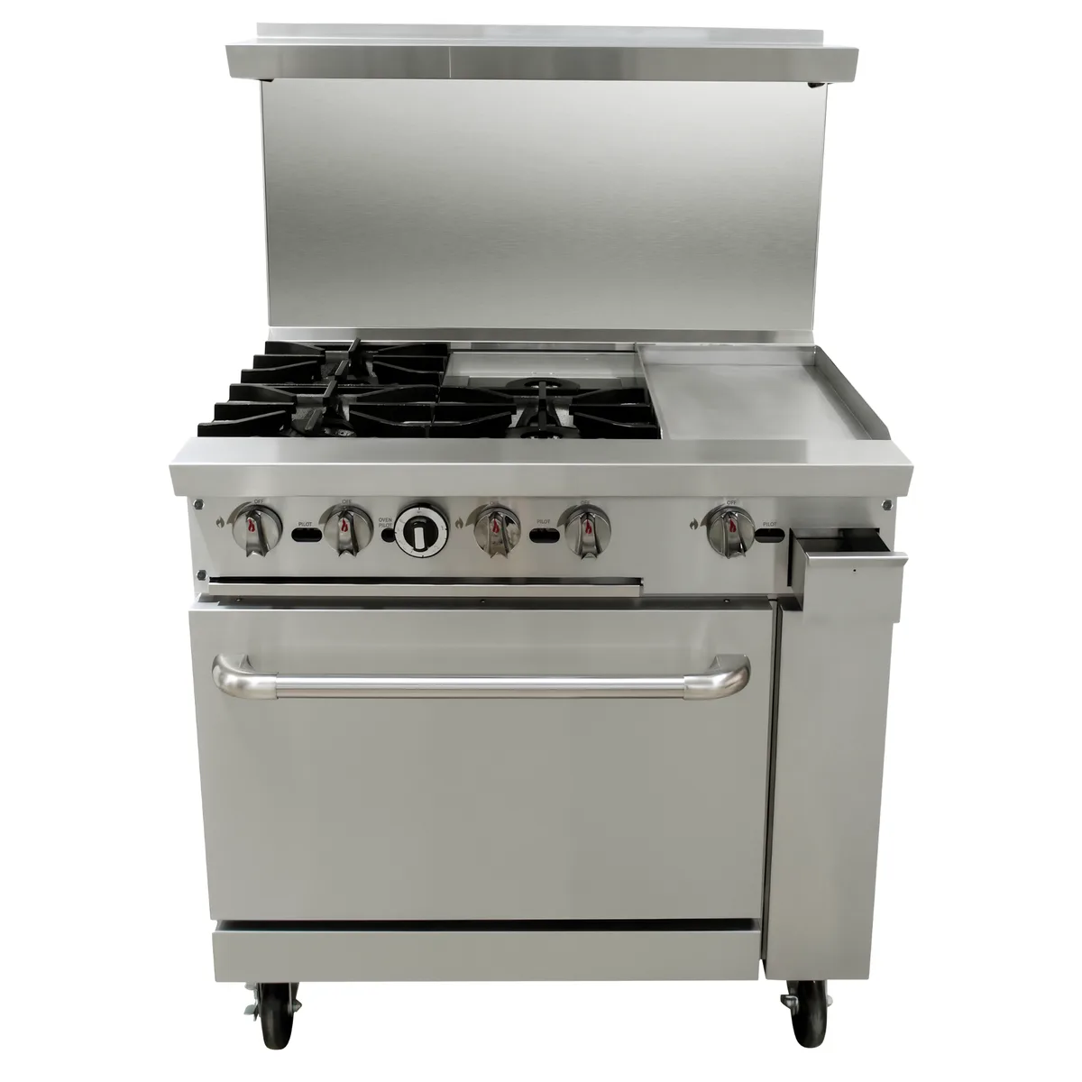 Estufa Industrial a Gas · 4 Quemadores con Plancha y Horno — foto 4 de 6 | Fuller Machinery Colombia