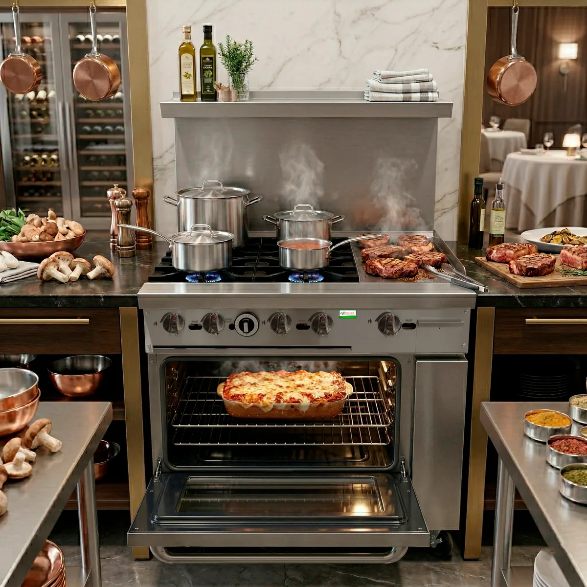 Estufa Industrial a Gas · 4 Quemadores con Plancha y Horno — foto 6 de 6 | Fuller Machinery Colombia