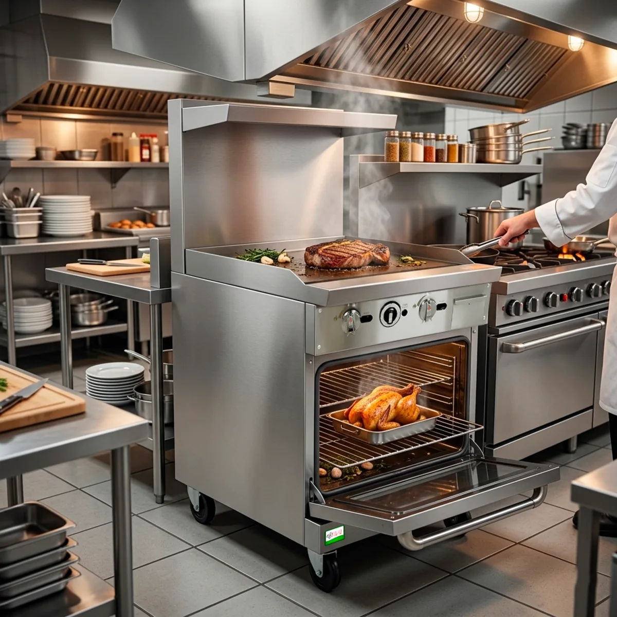 Estufa Industrial a Gas · Plancha y Horno — foto 5 de 5 | Fuller Machinery Colombia